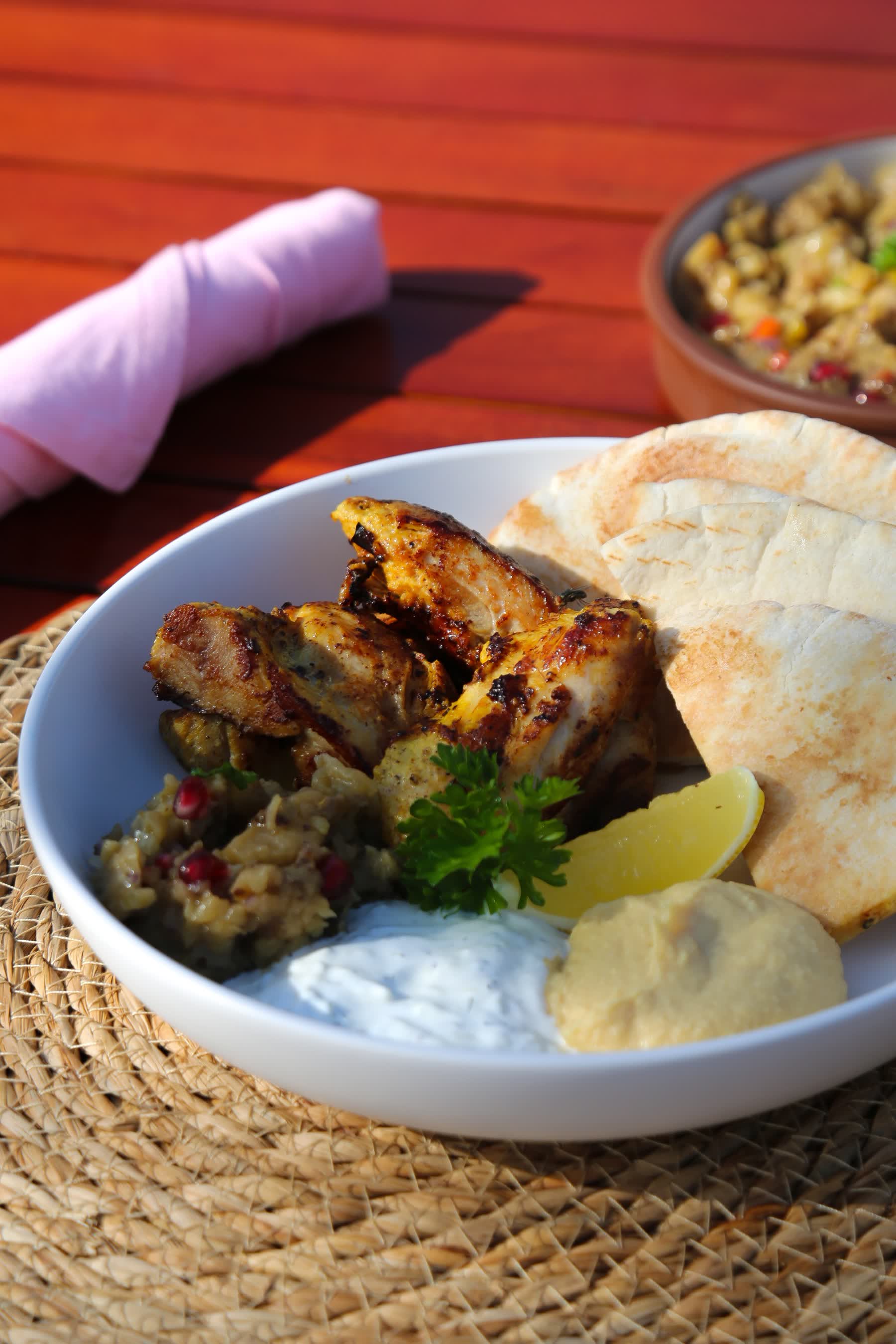 a bowl of food on a table