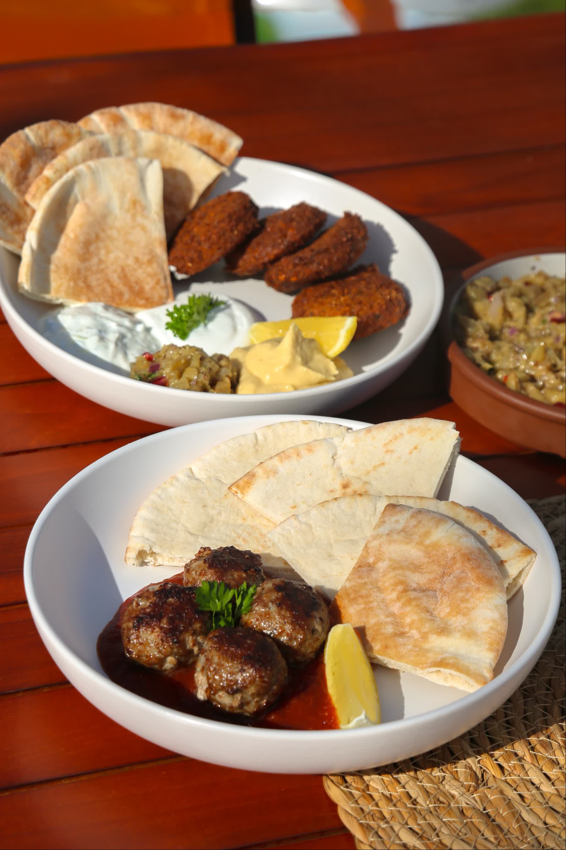 a plate of food on a table