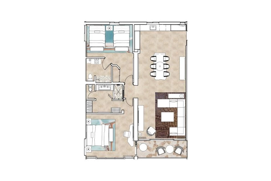 a floor plan of a house