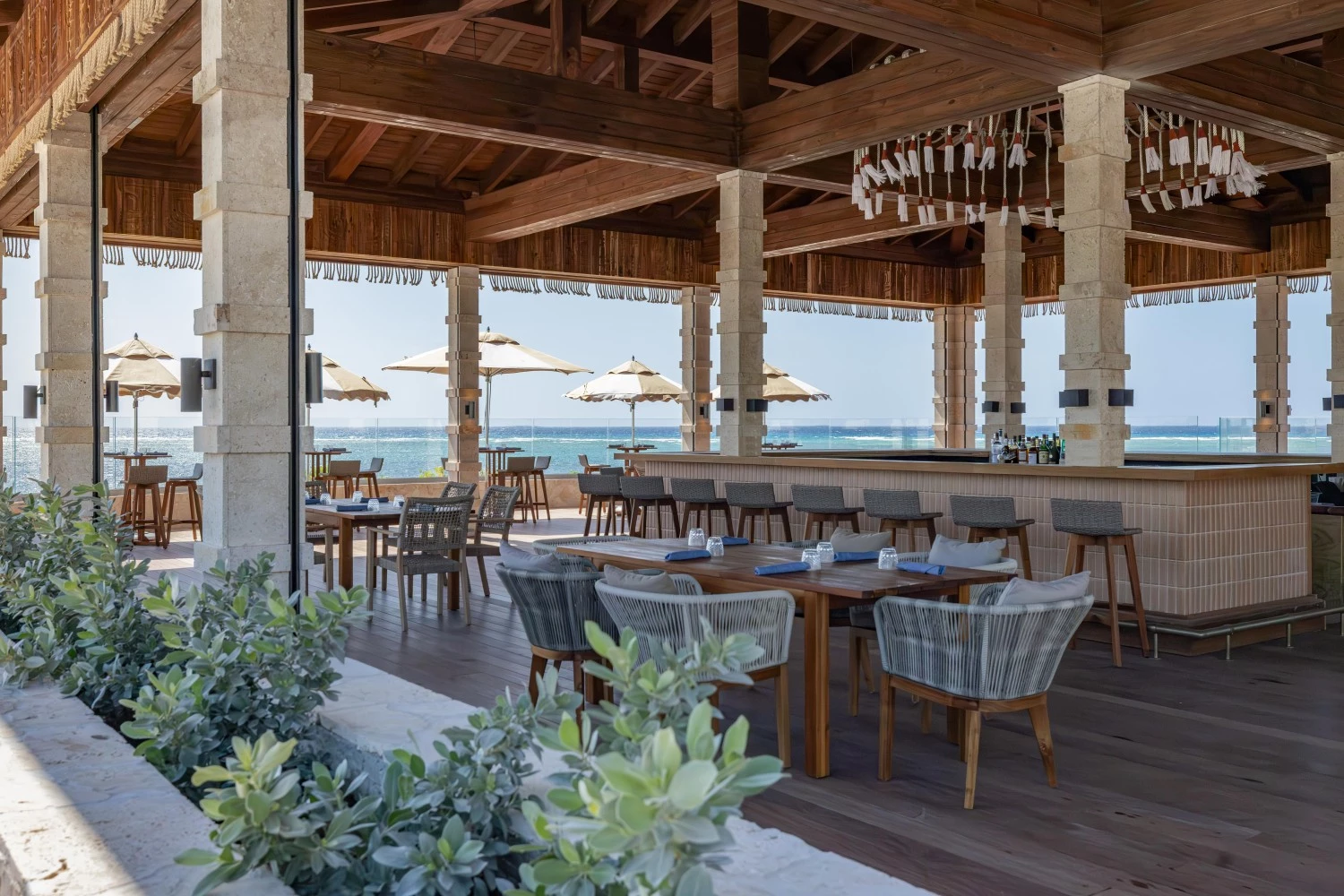 a restaurant with tables and chairs