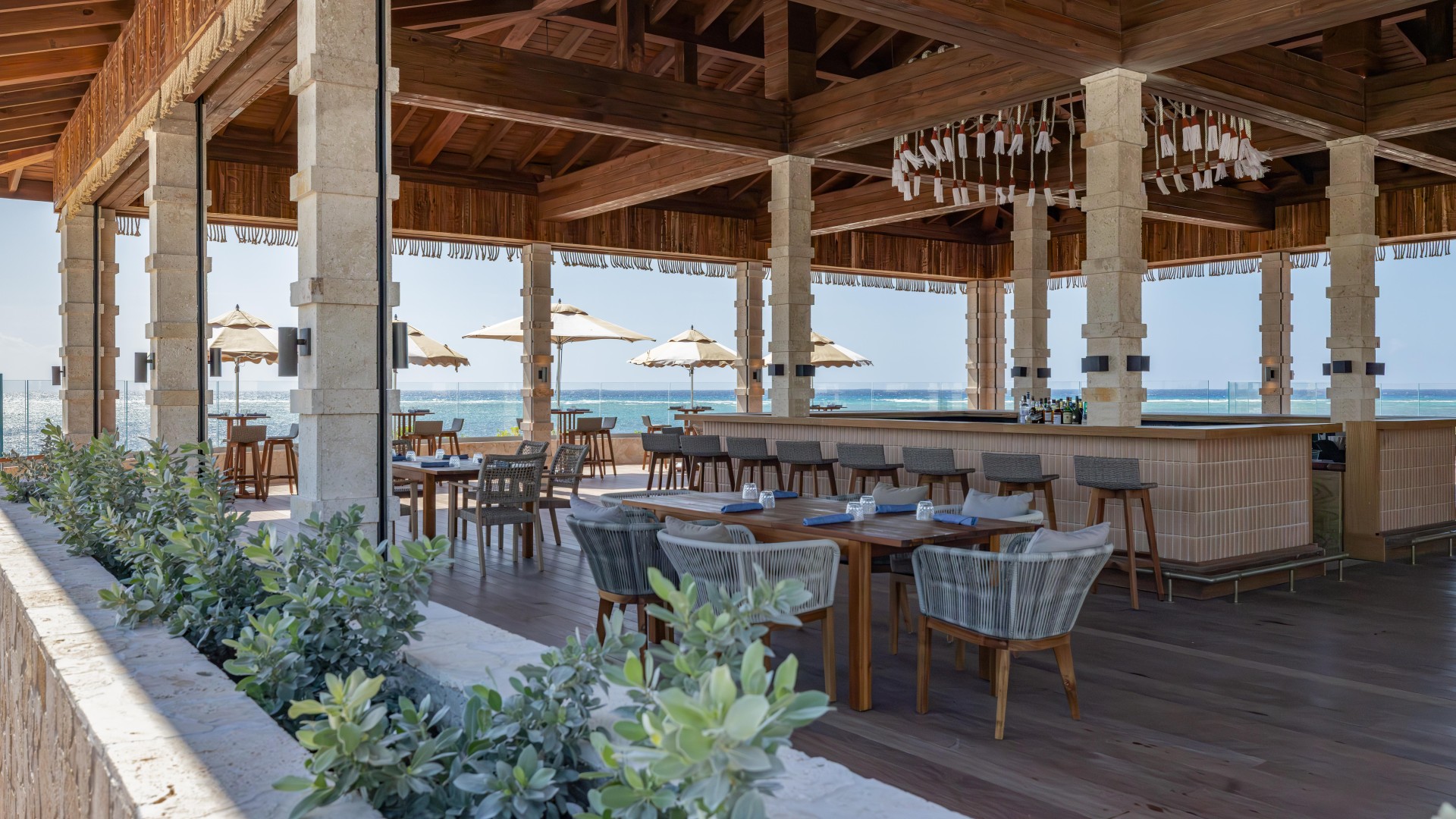 a restaurant with tables and chairs