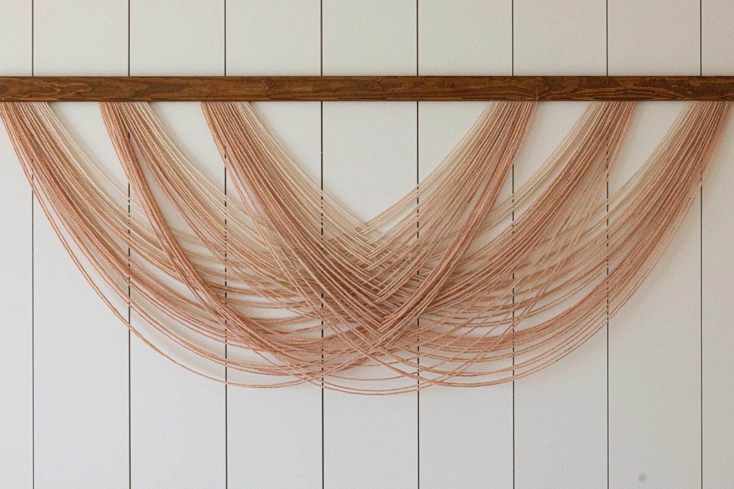 a string art on a wall
